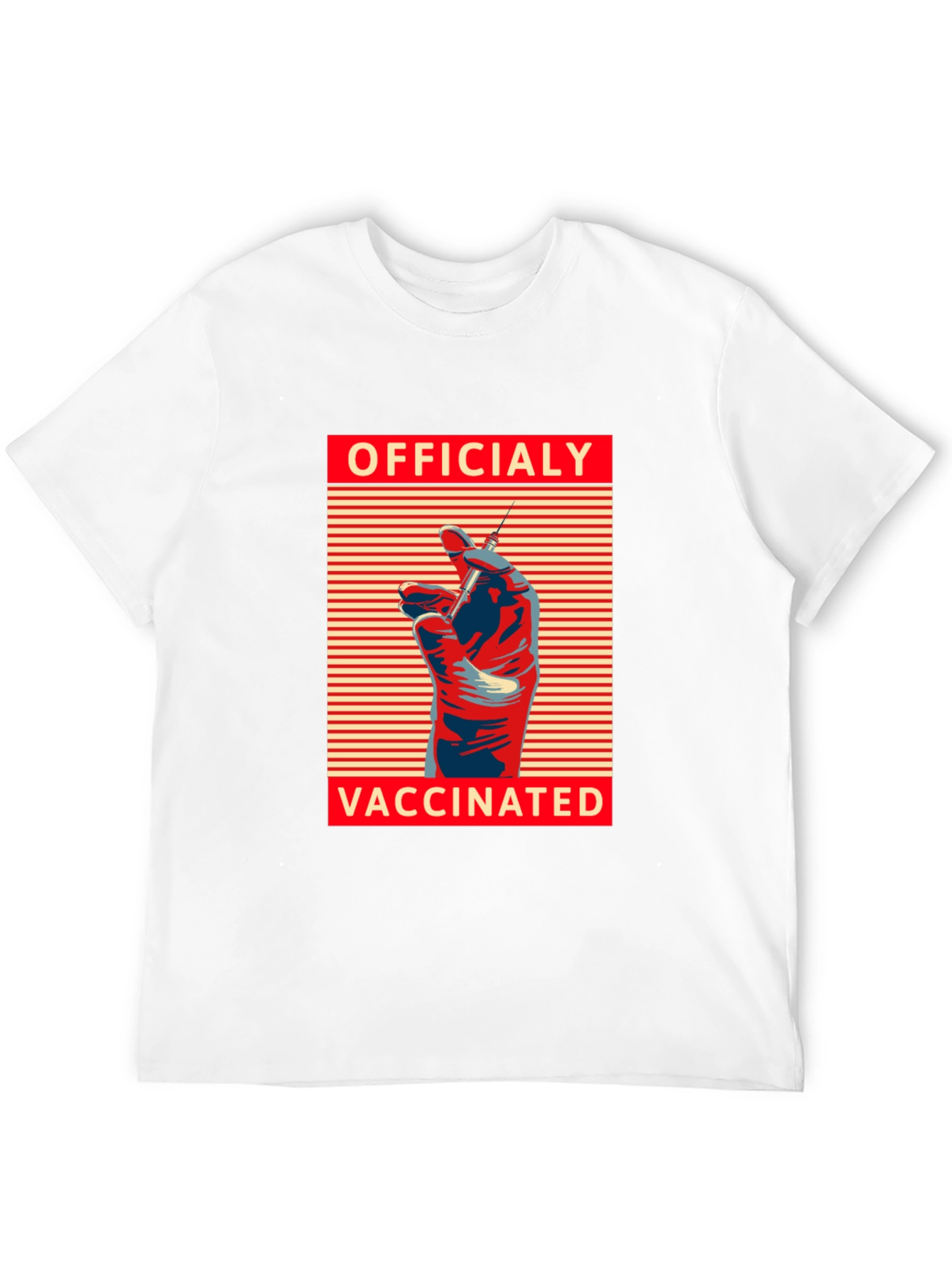 Officially Vaccinated Graphic Tee - Modern Comfort