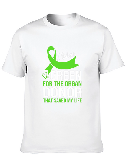 I Wear Green Organ Donor Awareness T-Shirt