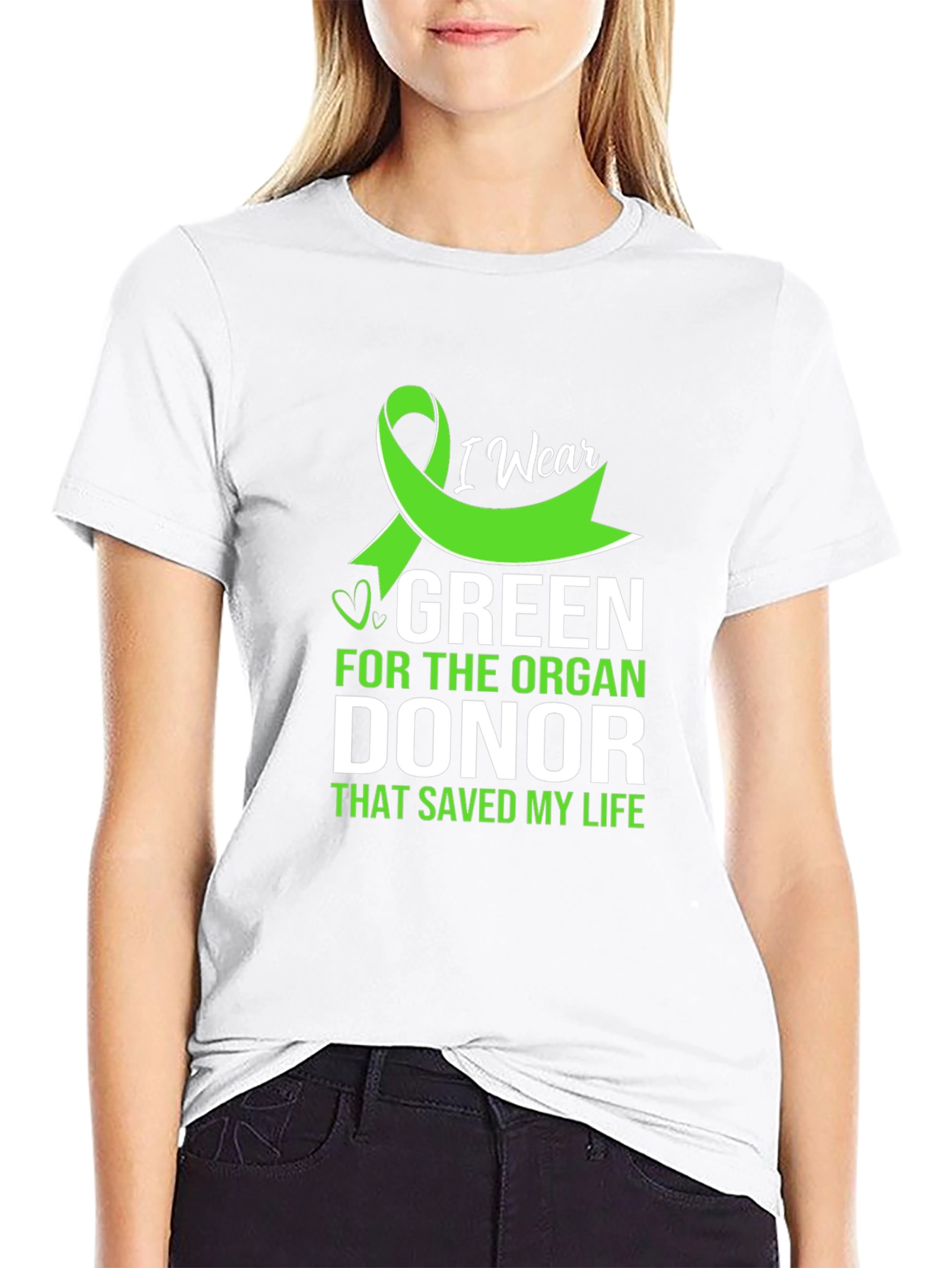 I Wear Green Organ Donor Awareness T-Shirt