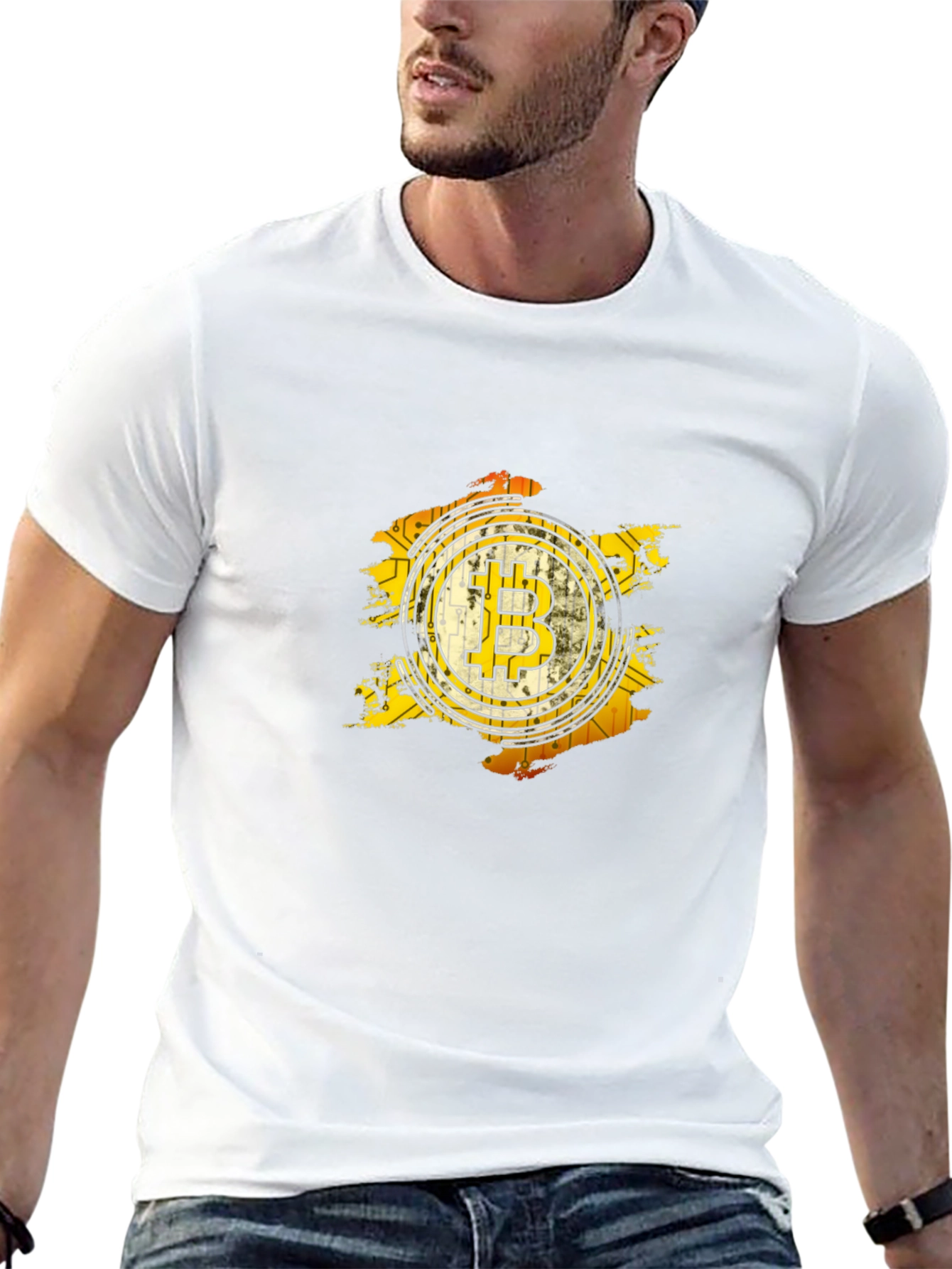 Bitcoin Logo Graphic Tee - Black