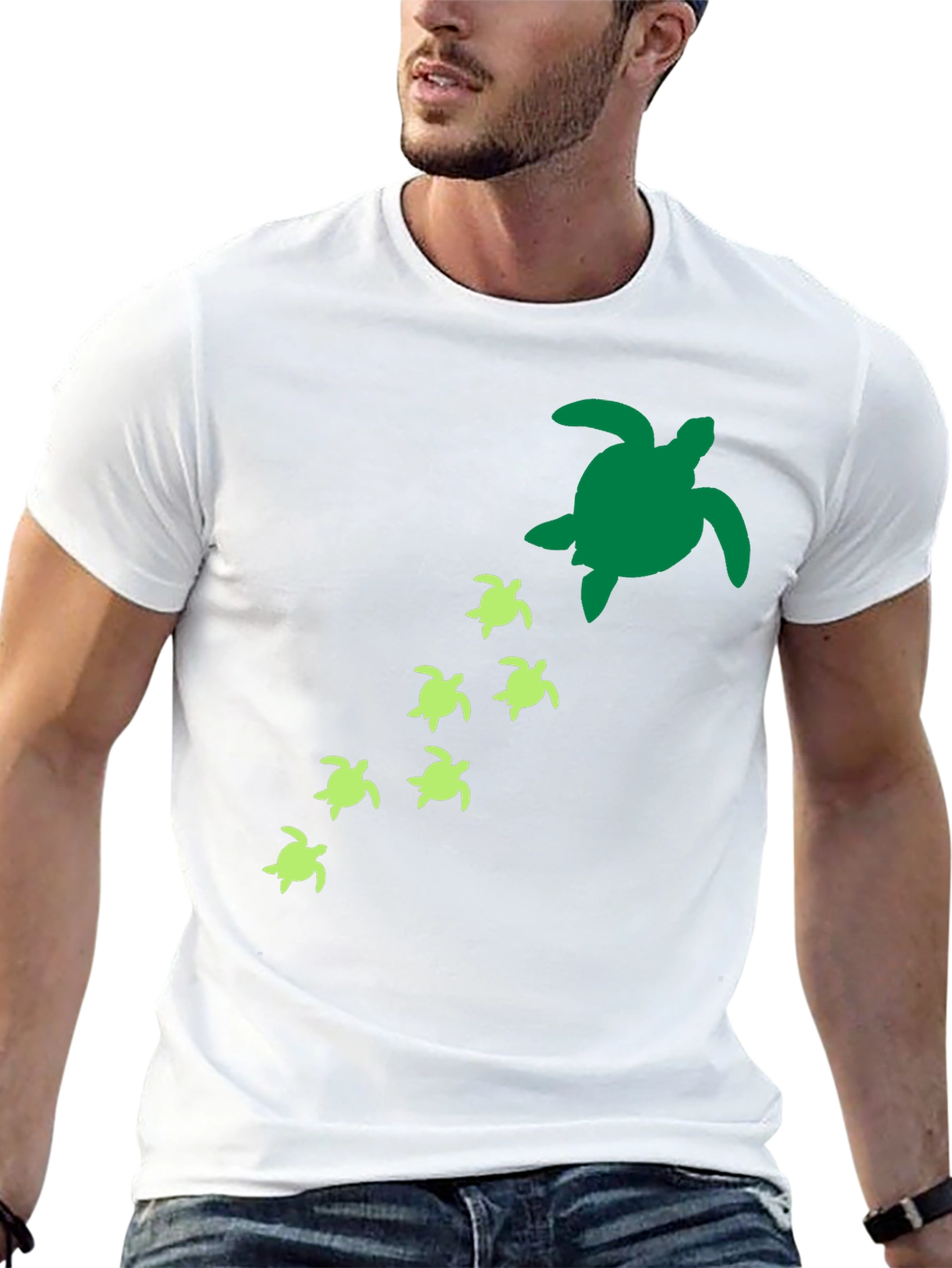 Turtle Family T-Shirt - Sea Life Graphic Tee
