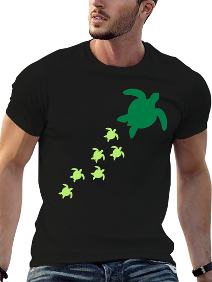 Turtle Family T-Shirt - Sea Life Graphic Tee