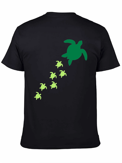 Turtle Family T-Shirt - Sea Life Graphic Tee