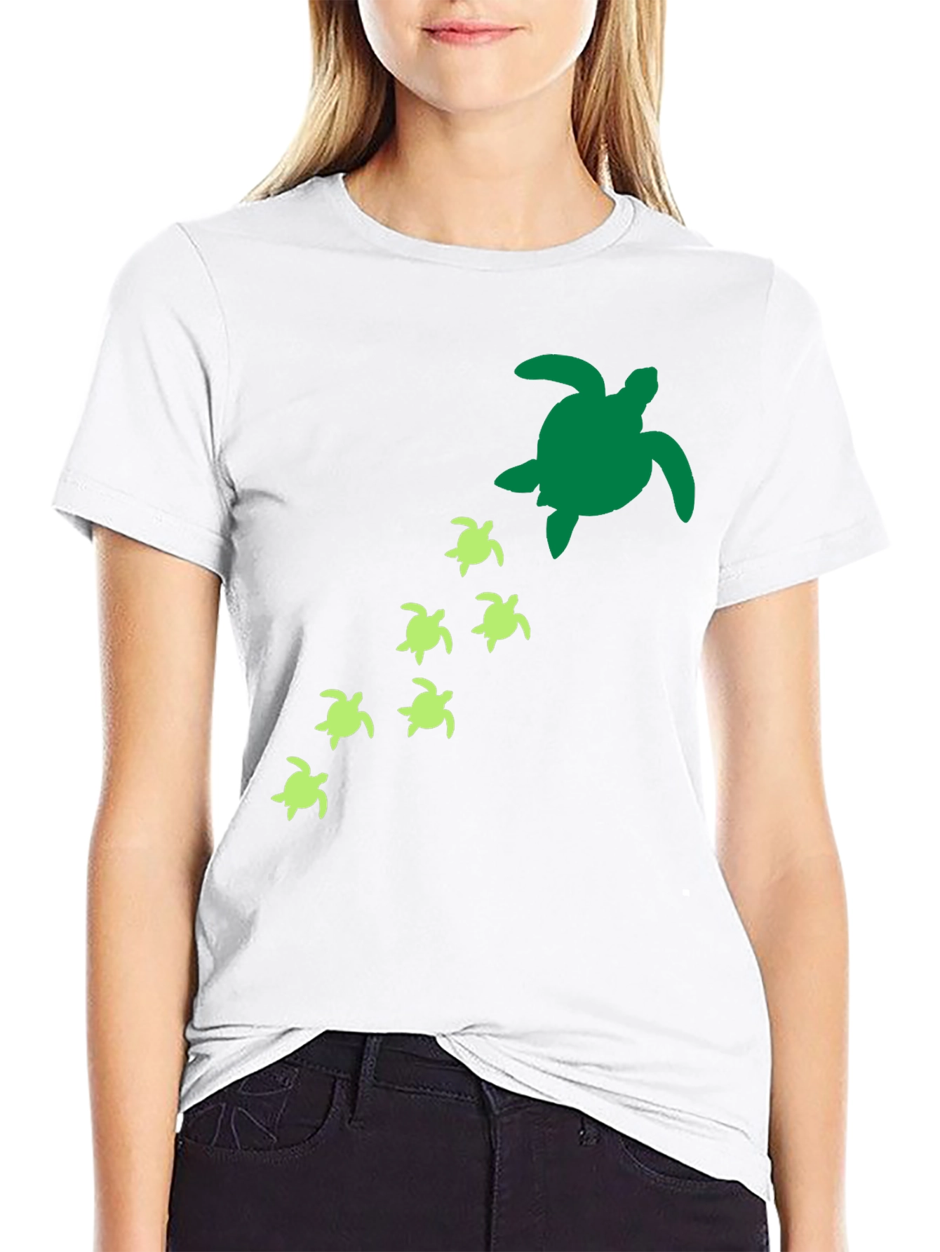 Turtle Family T-Shirt - Sea Life Graphic Tee