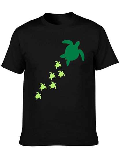 Turtle Family T-Shirt - Sea Life Graphic Tee