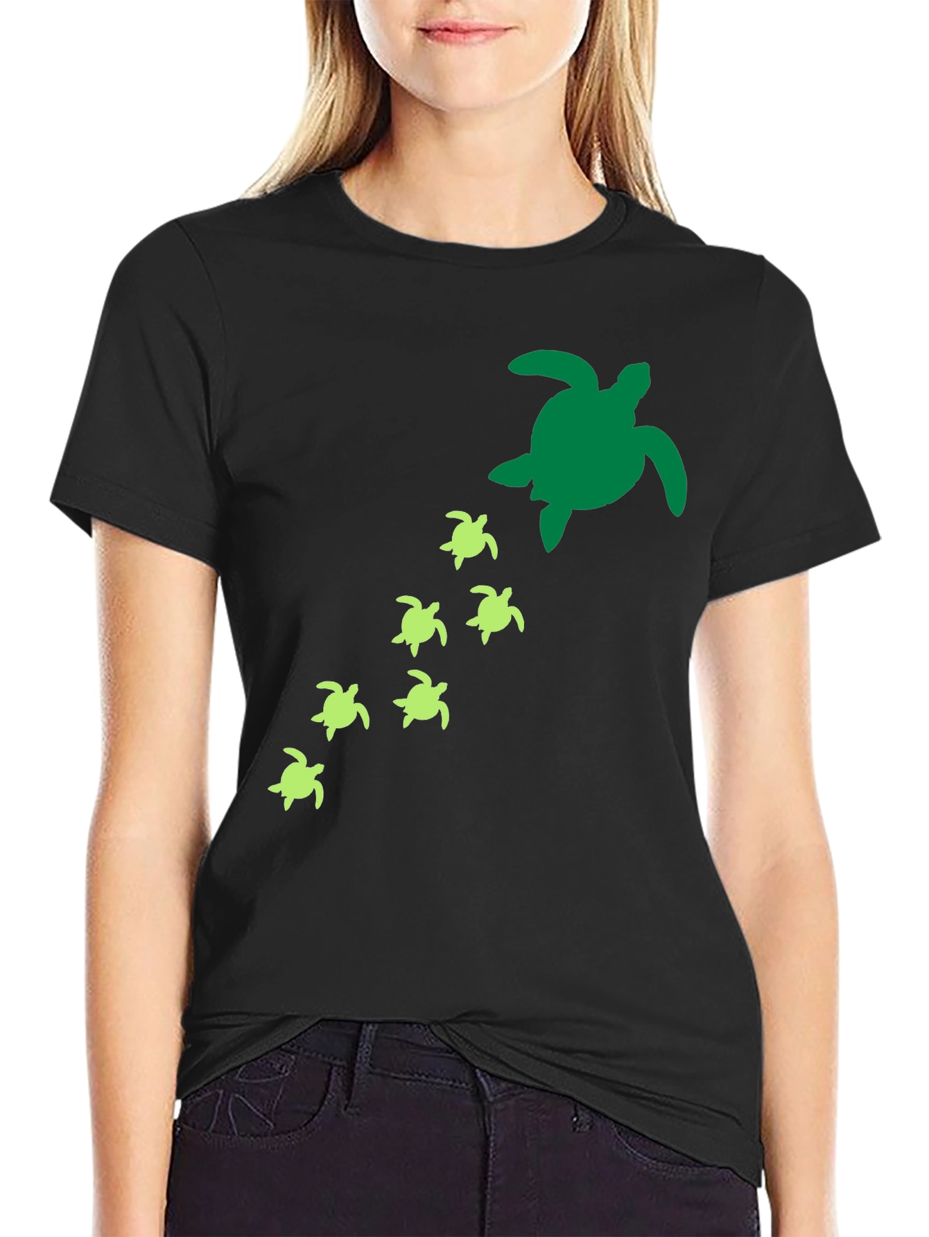 Turtle Family T-Shirt - Sea Life Graphic Tee