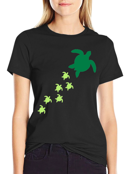 Turtle Family T-Shirt - Sea Life Graphic Tee
