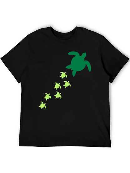 Turtle Family T-Shirt - Sea Life Graphic Tee