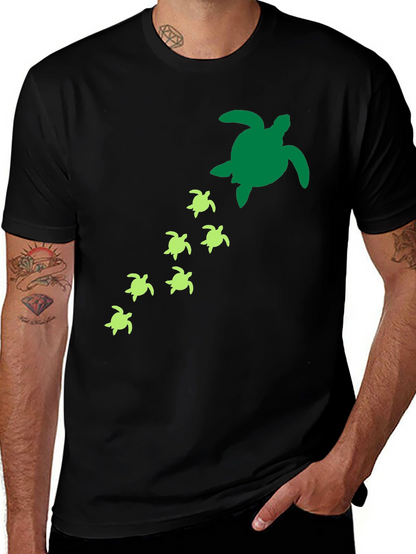 Turtle Family T-Shirt - Sea Life Graphic Tee
