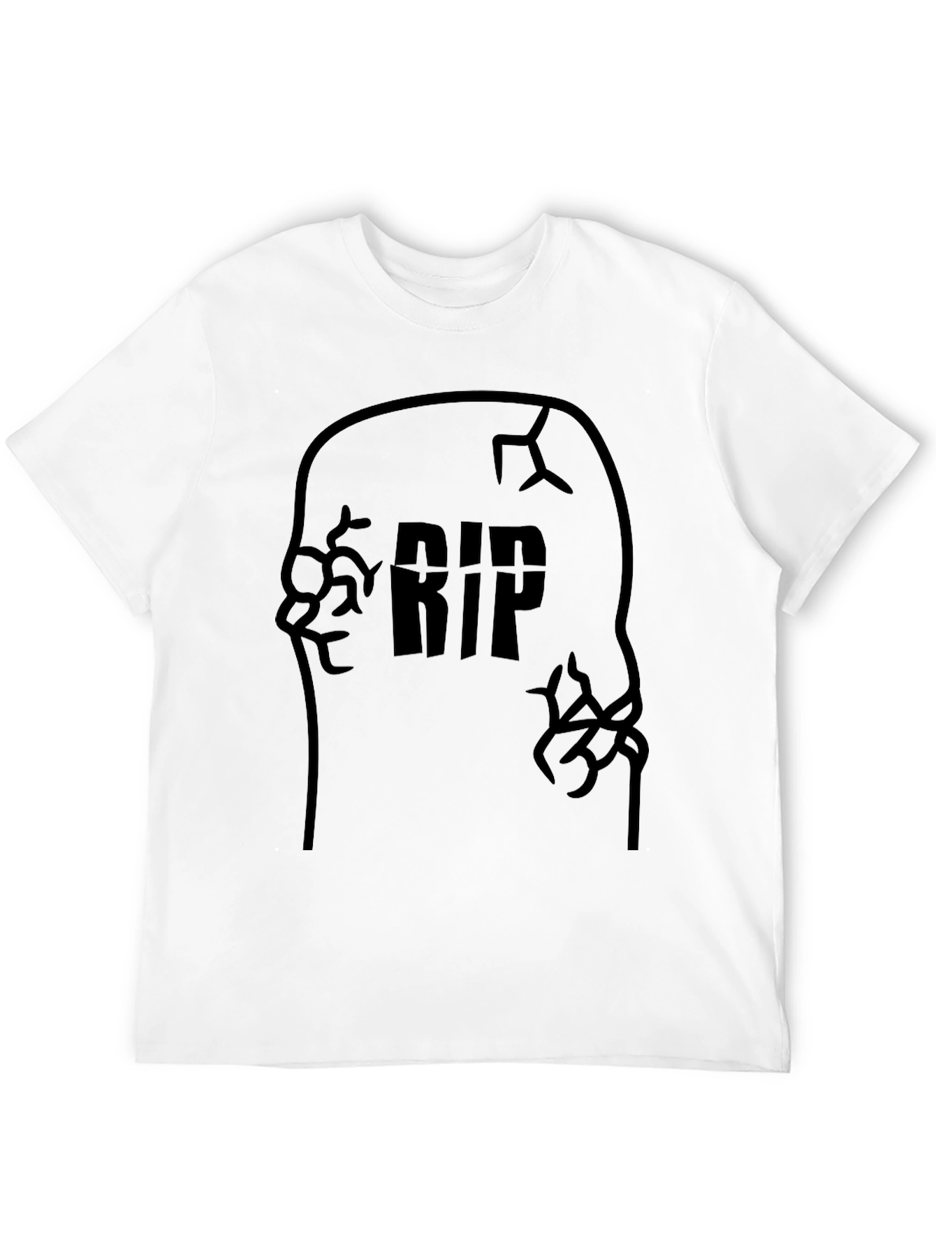 RIP Tombstone Graphic Tee - Black Halloween Shirt
