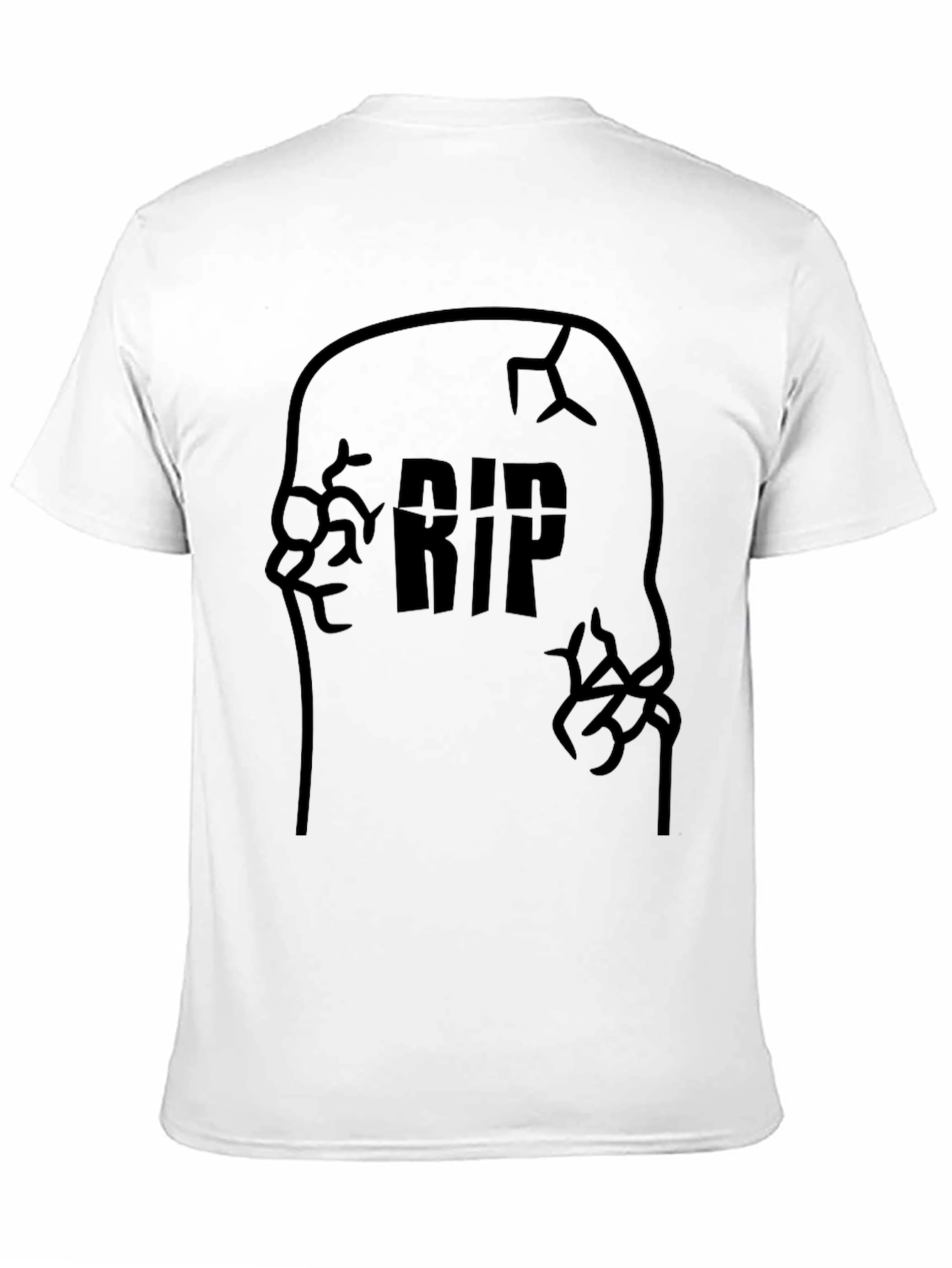 RIP Tombstone Graphic Tee - Black Halloween Shirt