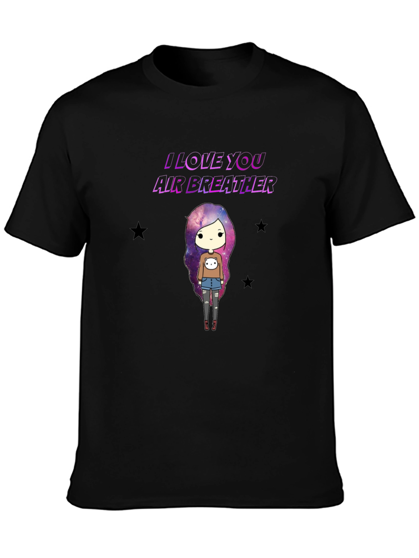 I Love You Air Breather Graphic T-Shirt