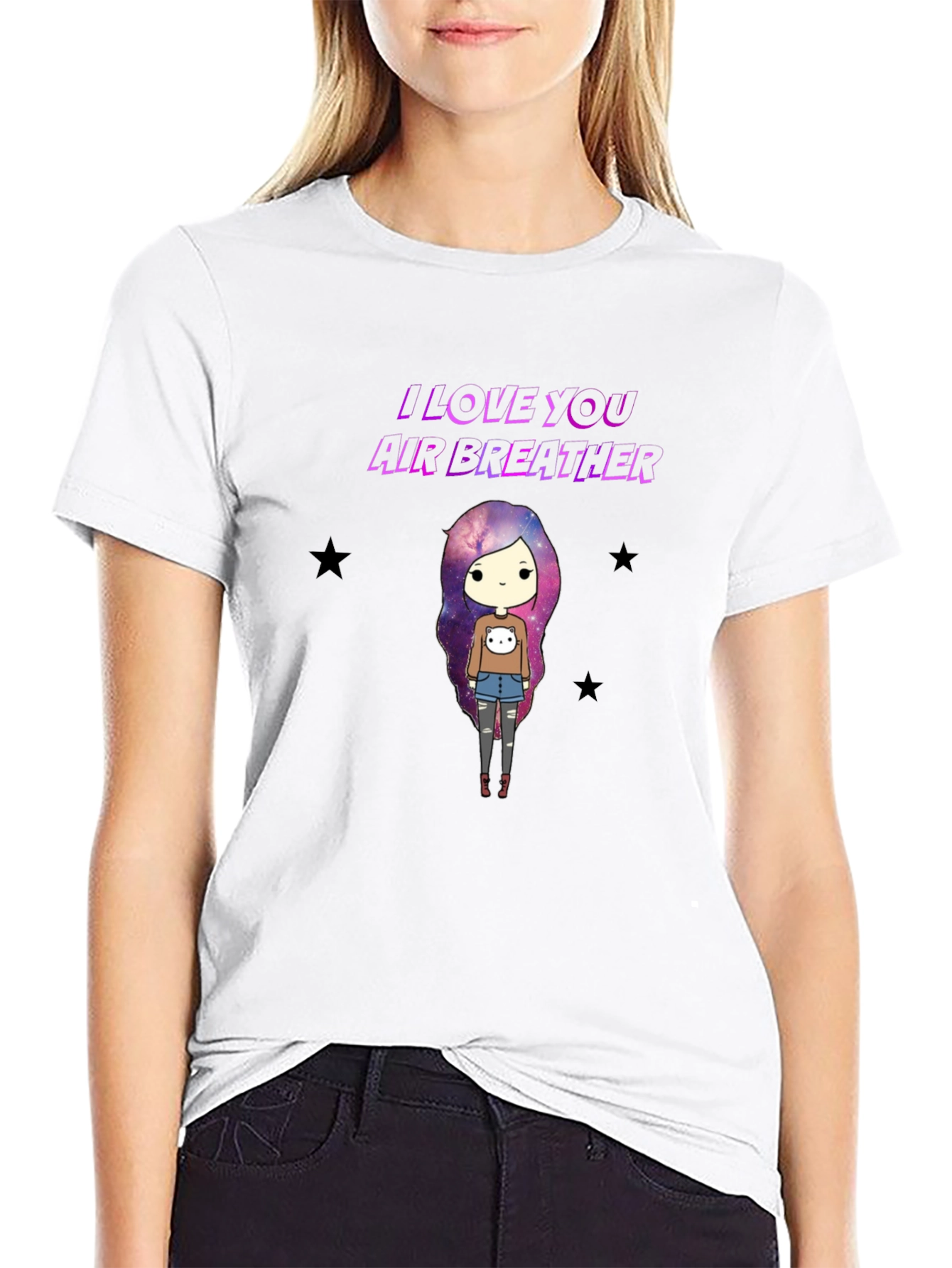 I Love You Air Breather Graphic T-Shirt