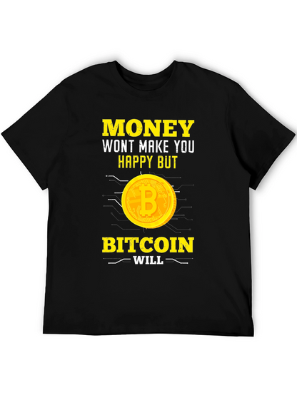 Bitcoin Makes You Happy T-Shirt - Crypto Tee