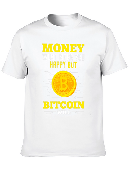 Bitcoin Makes You Happy T-Shirt - Crypto Tee
