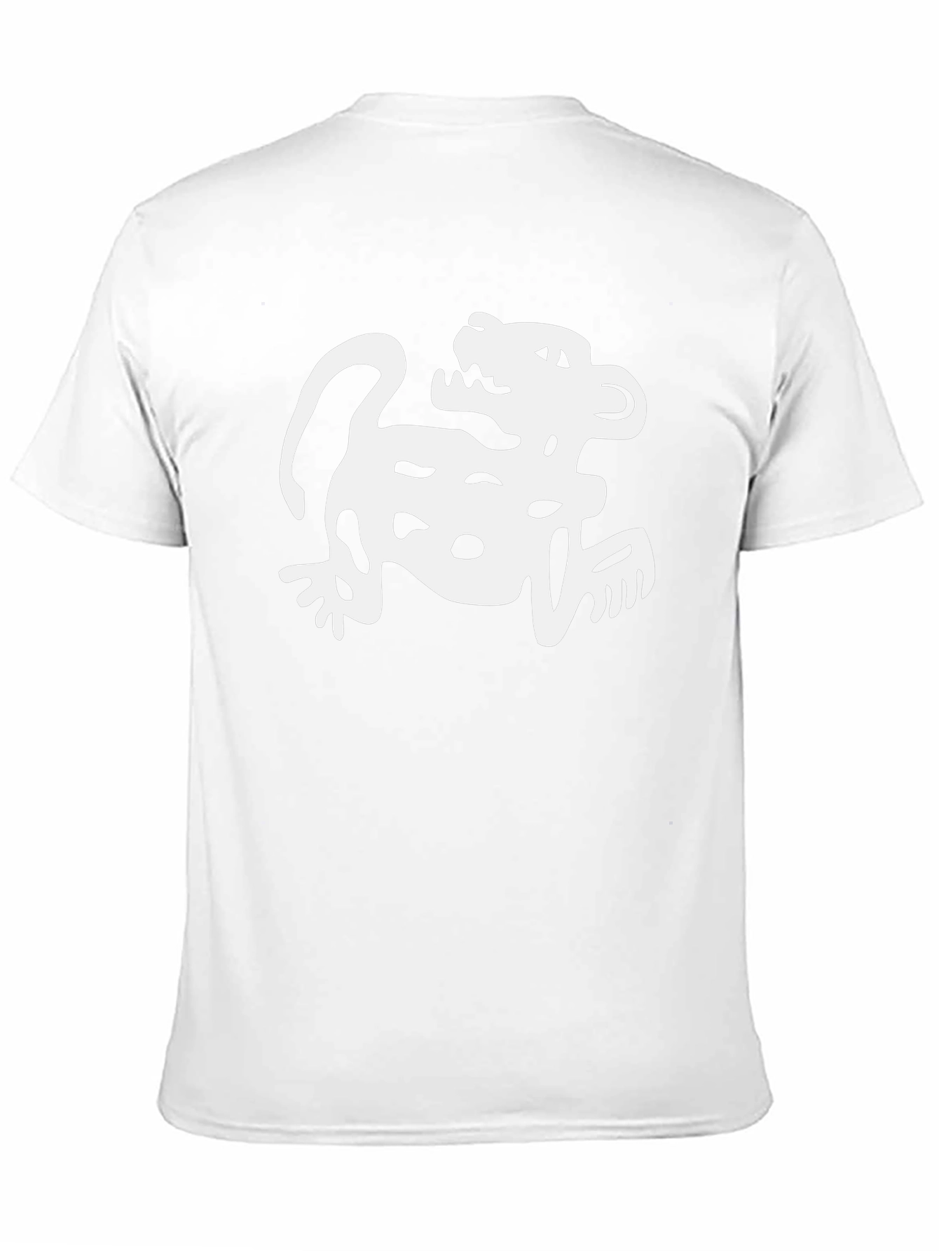 Aztec Jaguar Print Black T-Shirt