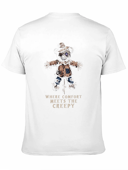 Creepy Comfort T-Shirt - Scarecrow Bear Design
