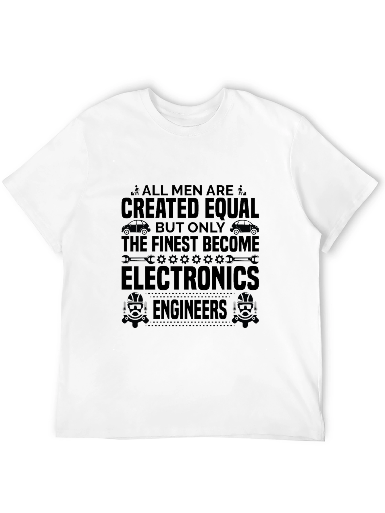Electronics Engineer Mens Black Graphic T-Shirt