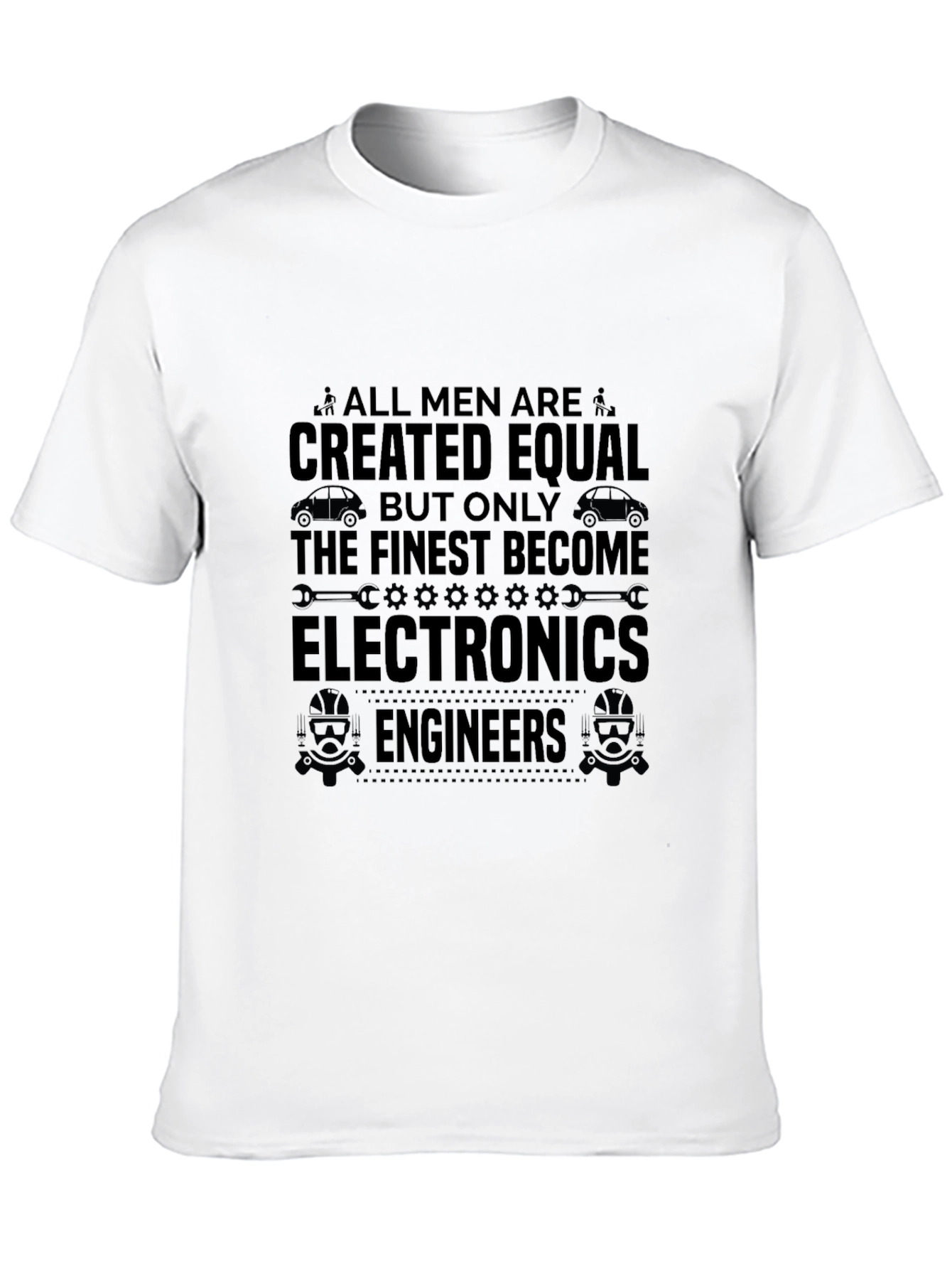Electronics Engineer Mens Black Graphic T-Shirt