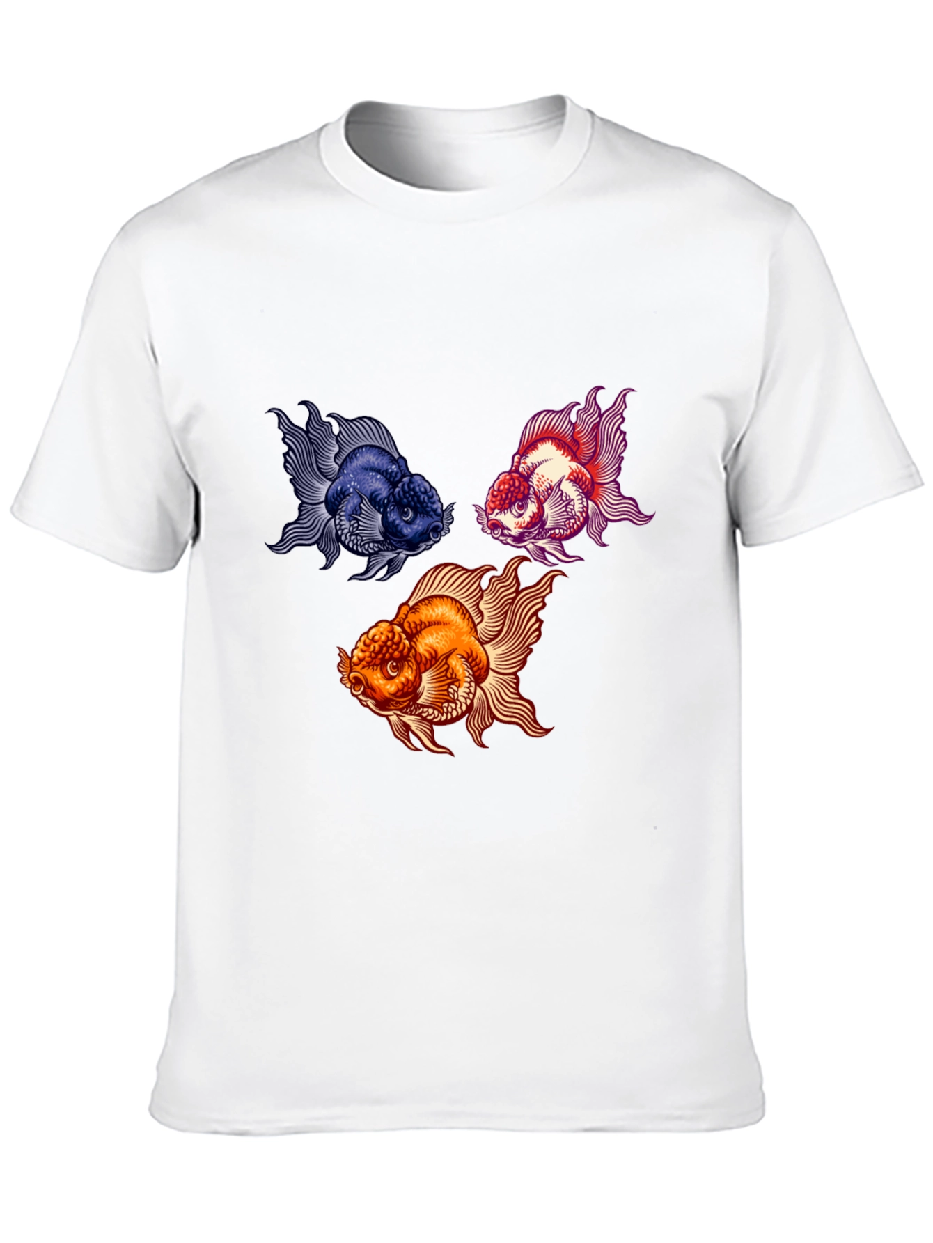 Goldfish Graphic Print Black T-Shirt