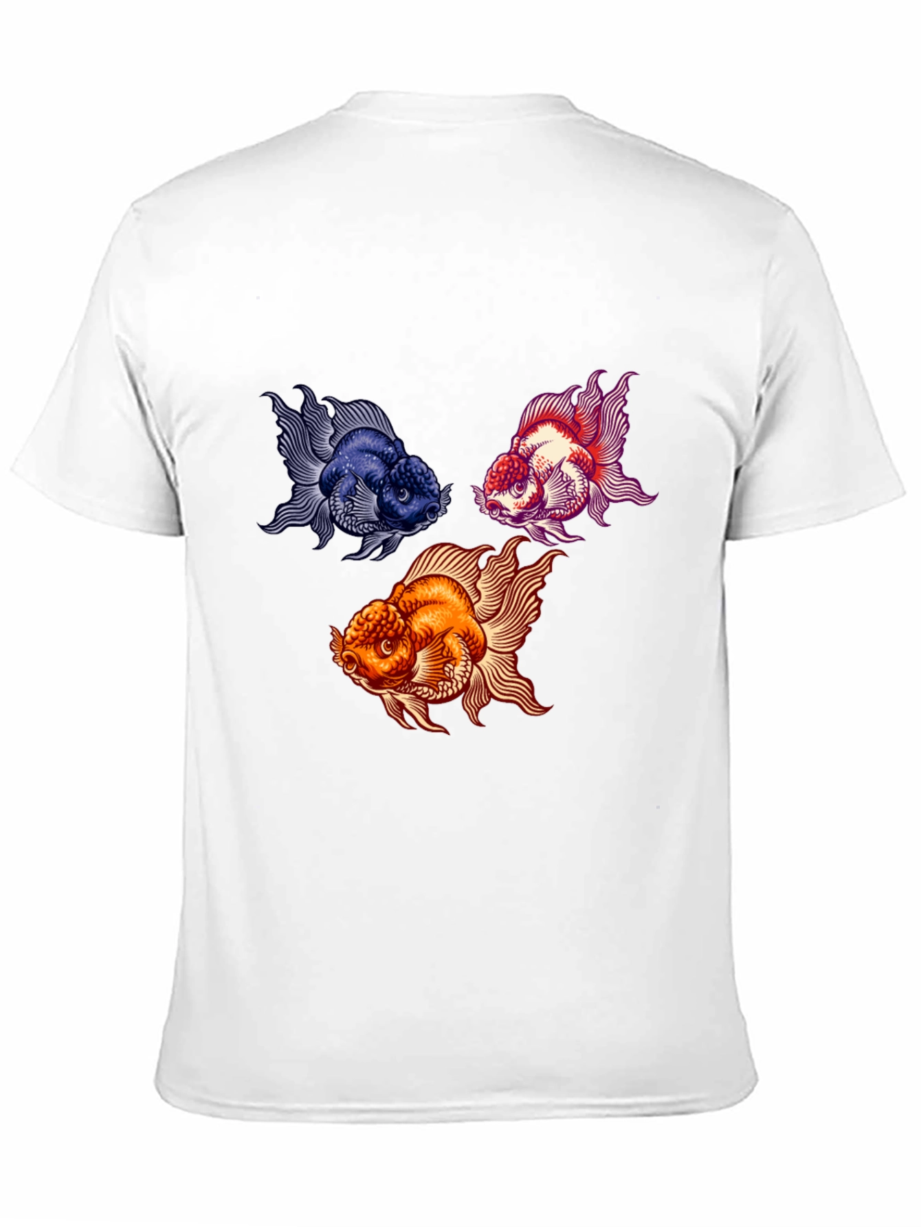 Goldfish Graphic Print Black T-Shirt