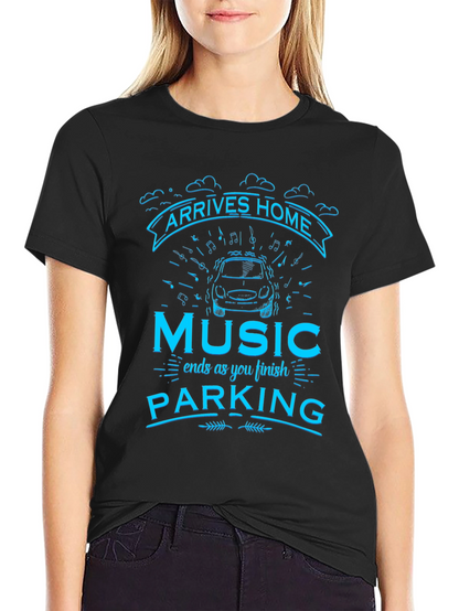 Arrives Home Music Parking T-Shirt