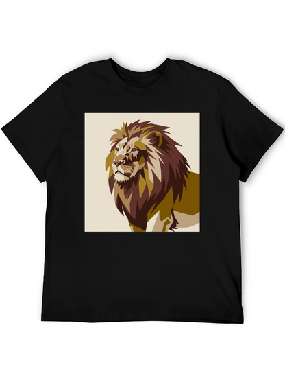 Lion Graphic Tee - Bold Animal Print