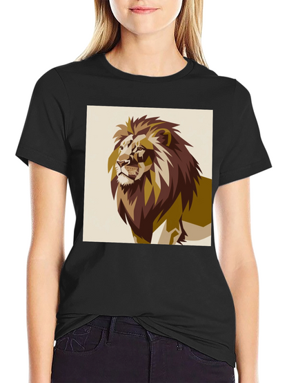 Lion Graphic Tee - Bold Animal Print