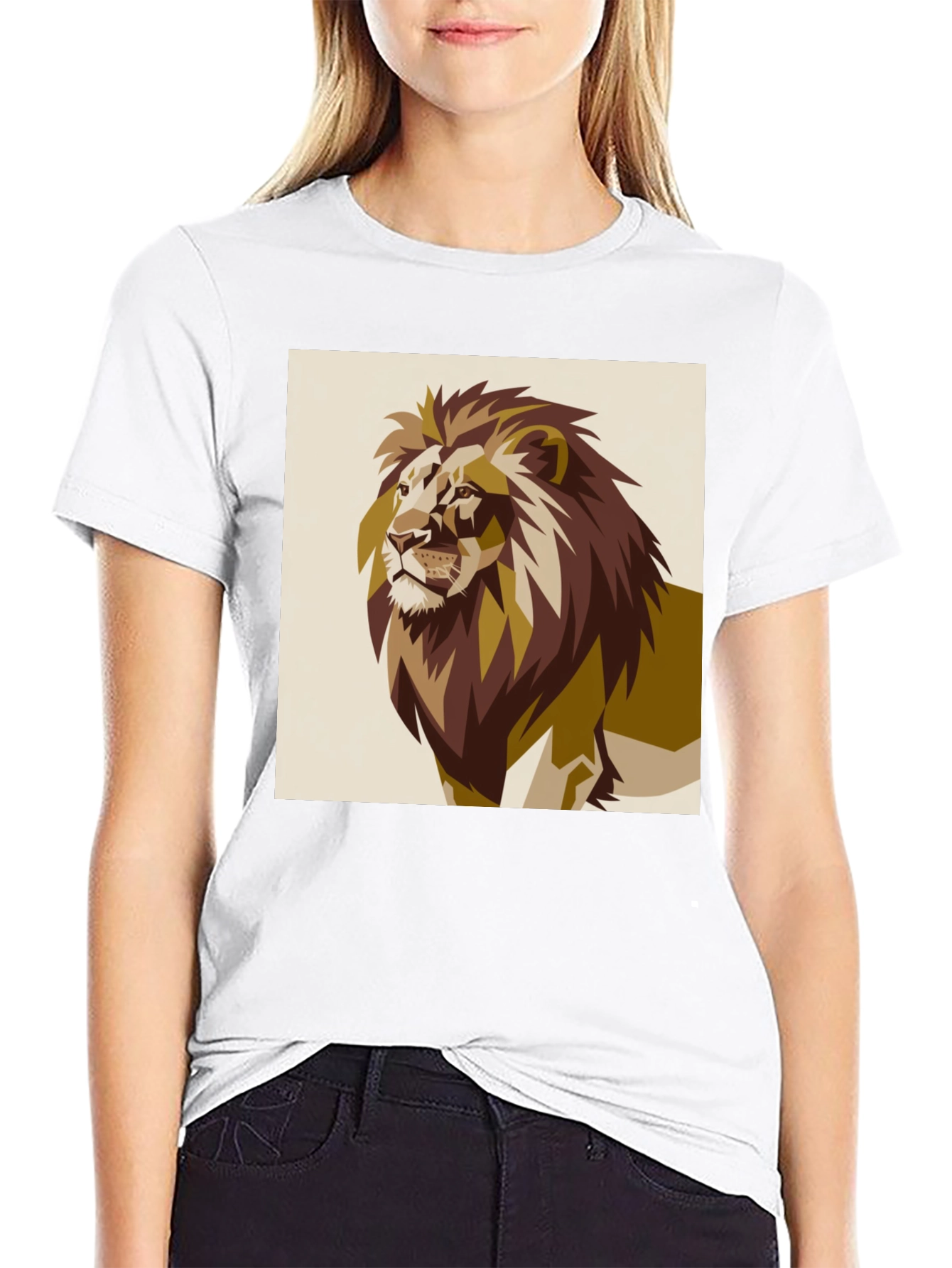 Lion Graphic Tee - Bold Animal Print