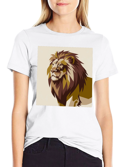 Lion Graphic Tee - Bold Animal Print