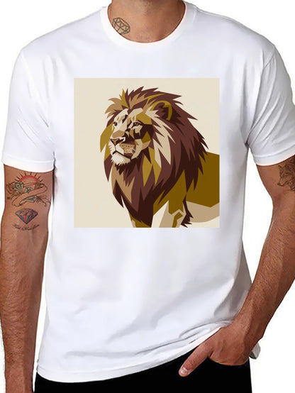 Lion Graphic Tee - Bold Animal Print