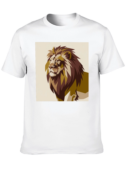 Lion Graphic Tee - Bold Animal Print