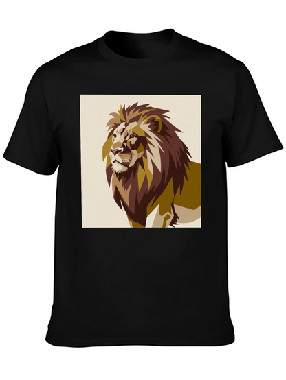 Lion Graphic Tee - Bold Animal Print