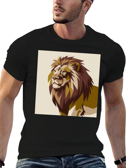 Lion Graphic Tee - Bold Animal Print