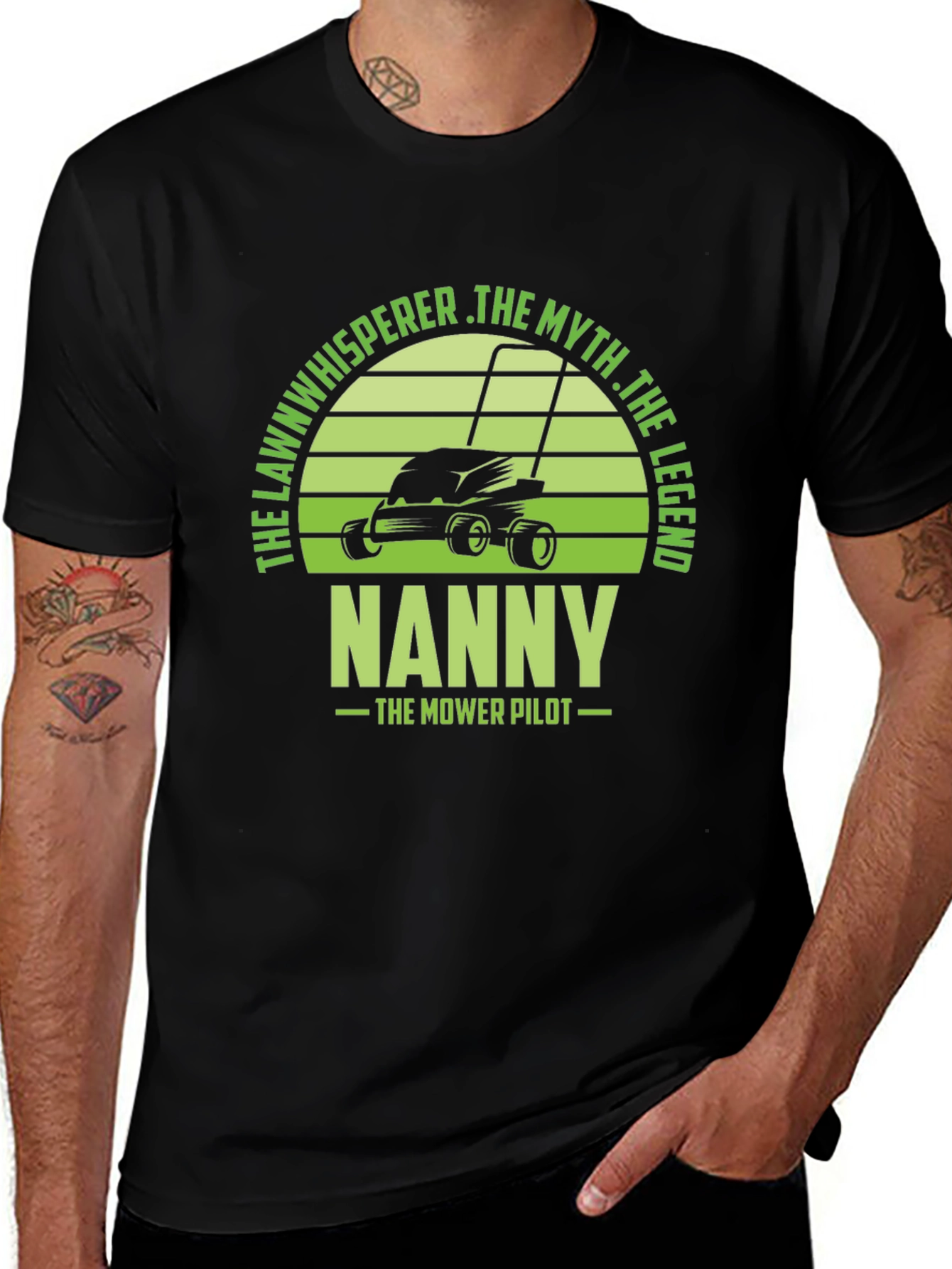 Nanny The Mower Pilot Graphic T-Shirt