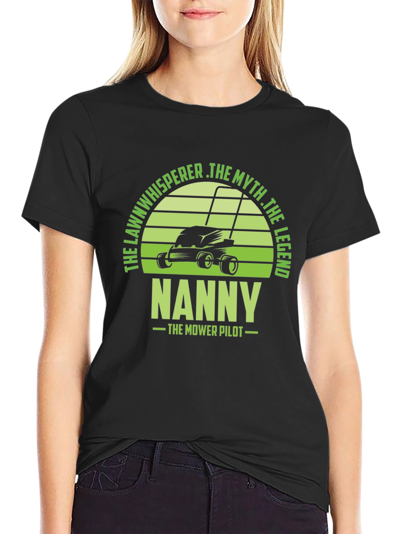 Nanny The Mower Pilot Graphic T-Shirt