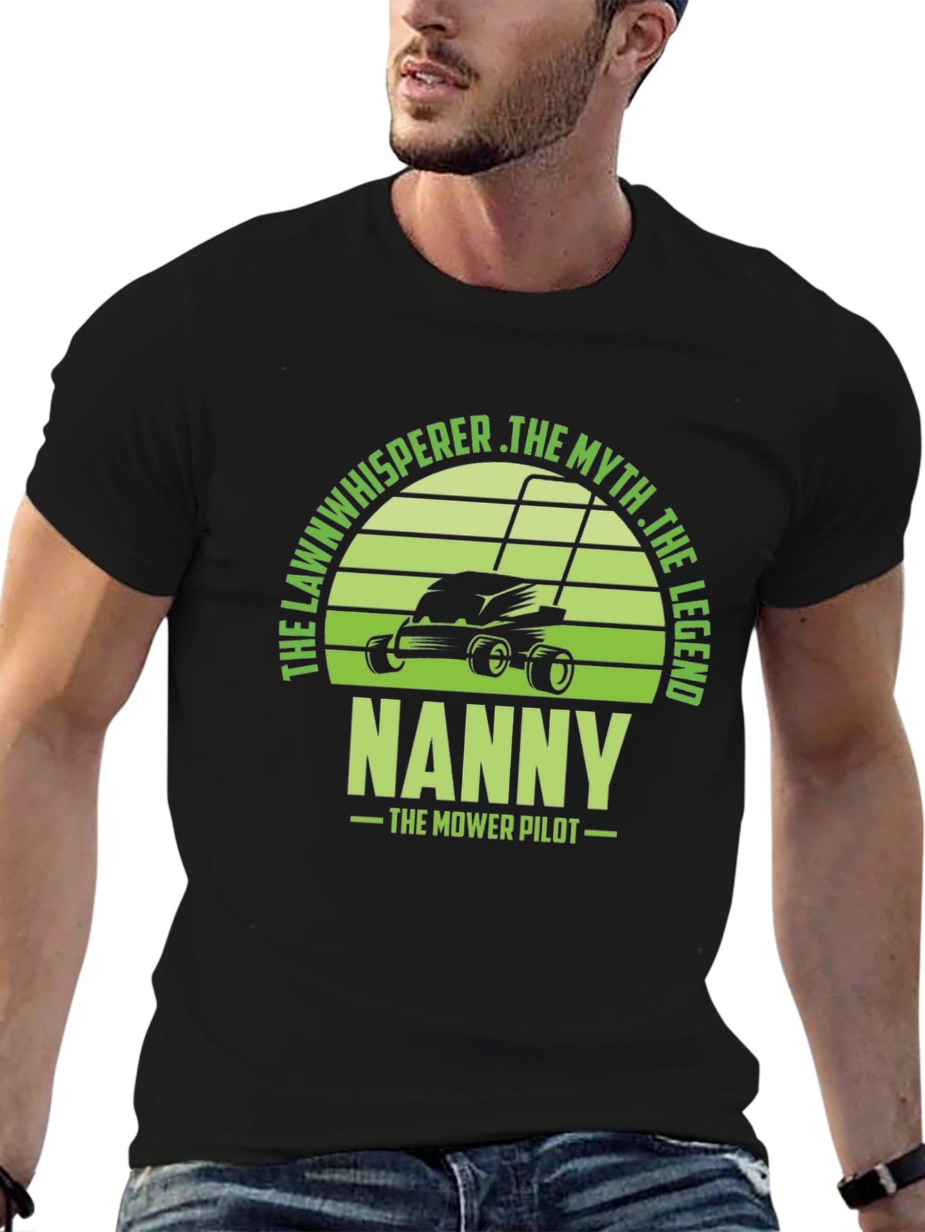 Nanny The Mower Pilot Graphic T-Shirt