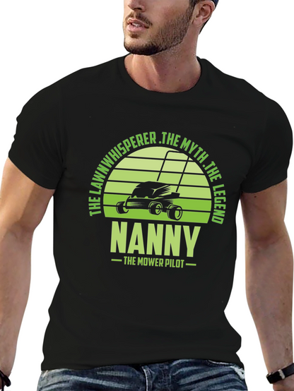 Nanny The Mower Pilot Graphic T-Shirt