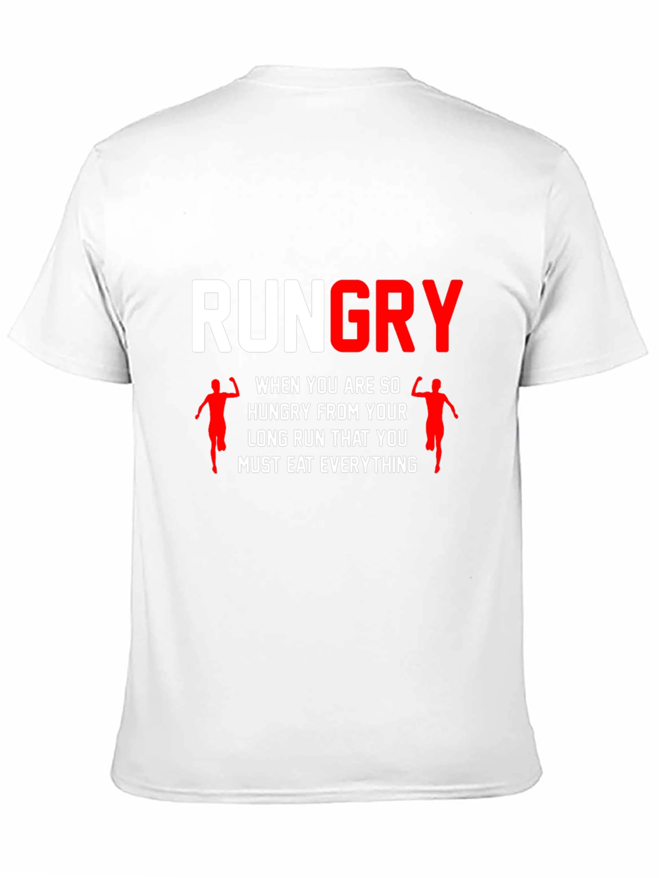 Rungry Mens Black Graphic Tee: Runners Hunger!