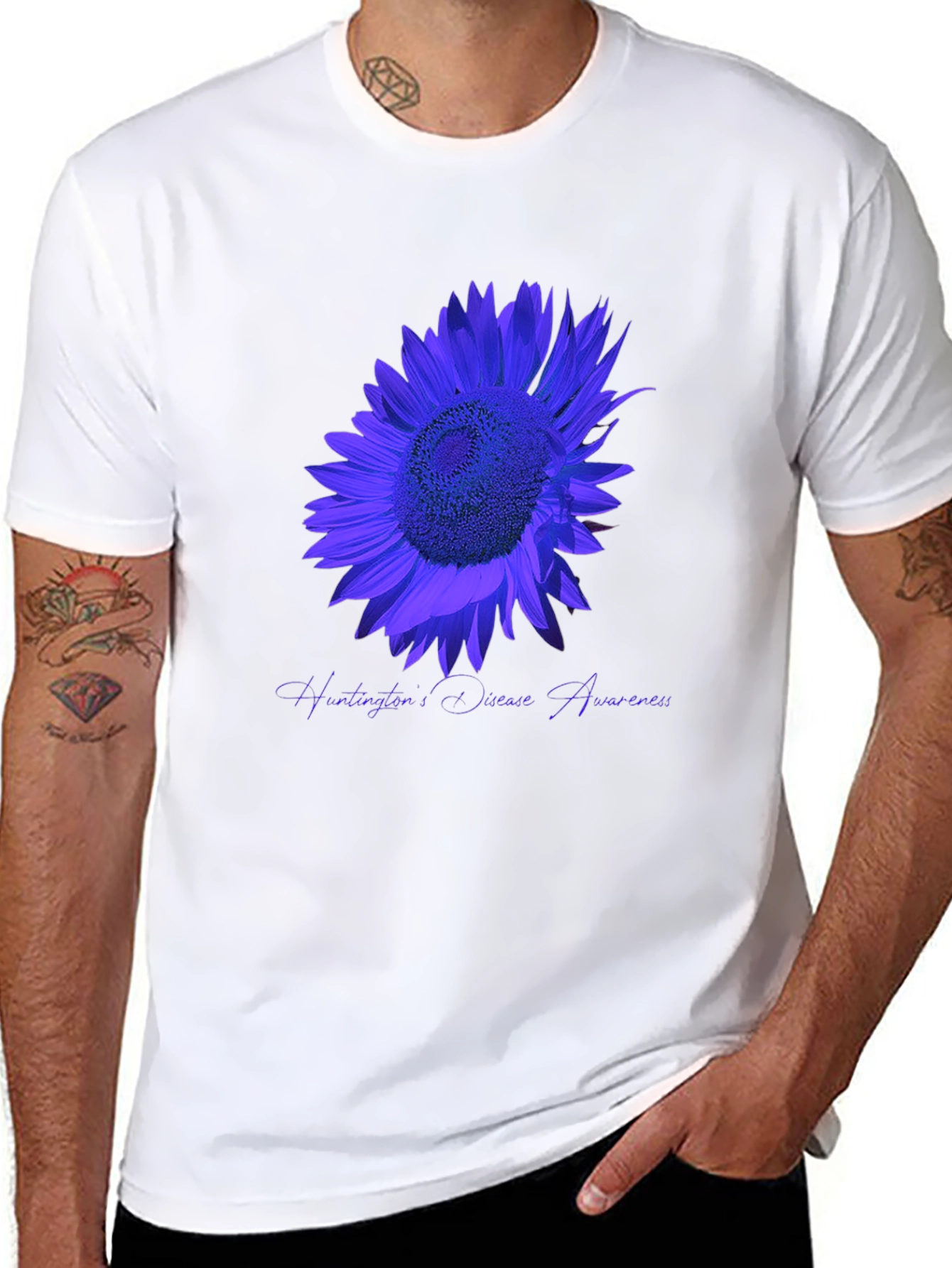 Huntingtons Disease Awareness Sunflower T-Shirt