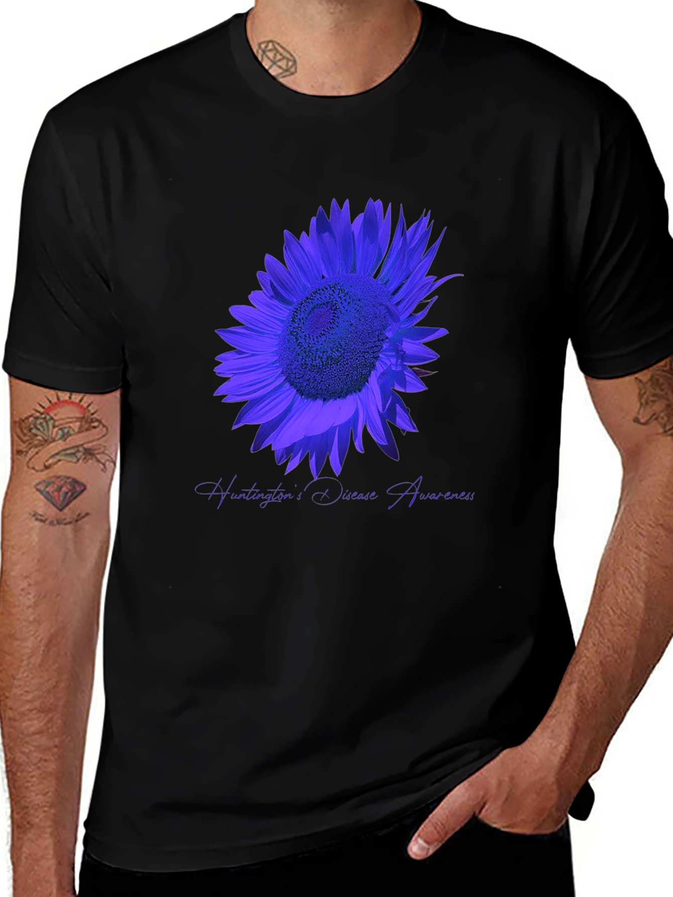 Huntingtons Disease Awareness Sunflower T-Shirt