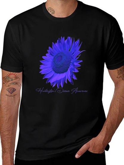 Huntingtons Disease Awareness Sunflower T-Shirt