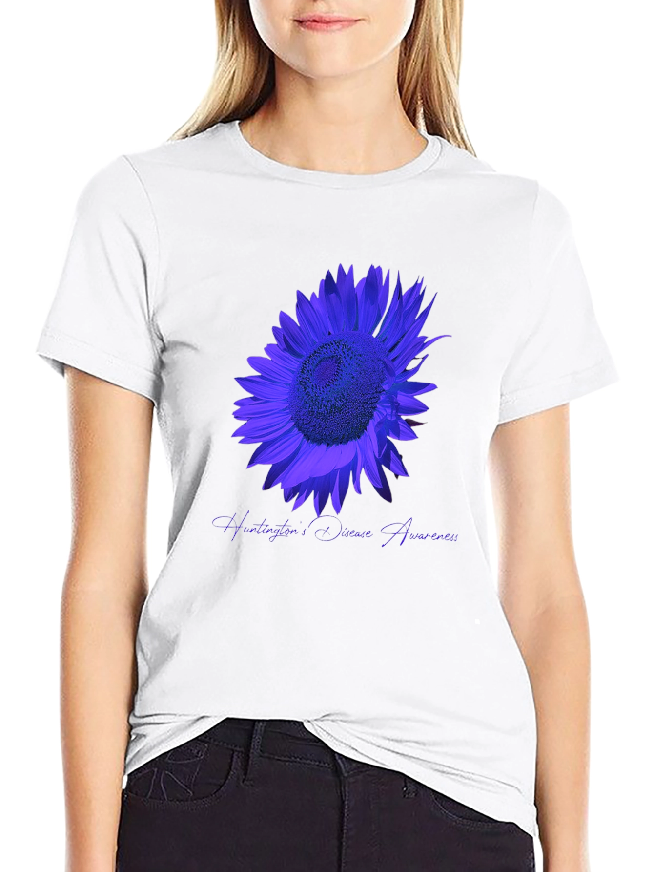 Huntingtons Disease Awareness Sunflower T-Shirt