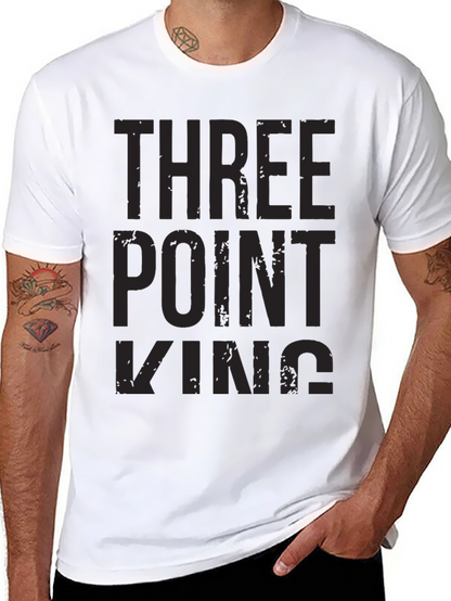 Three Point King Black T-Shirt