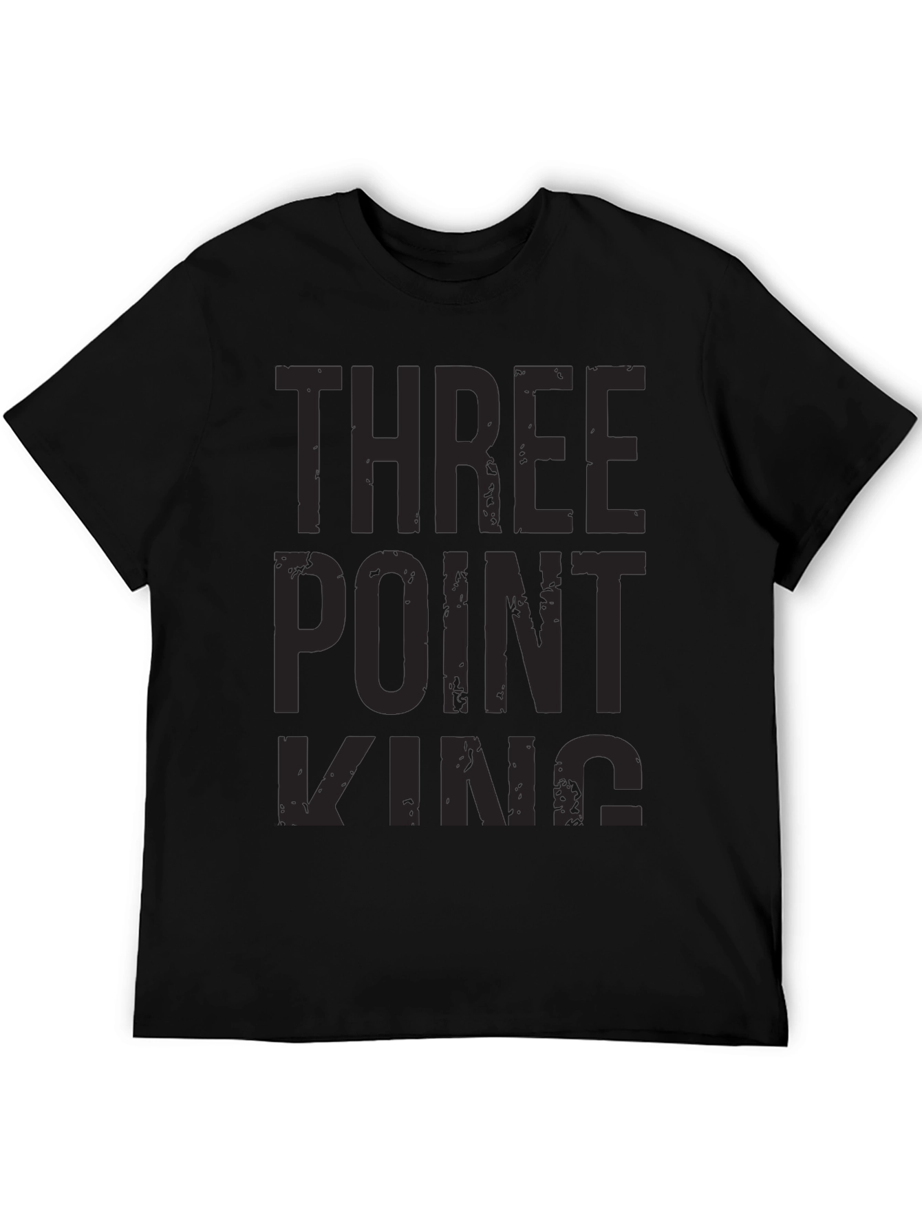 Three Point King Black T-Shirt