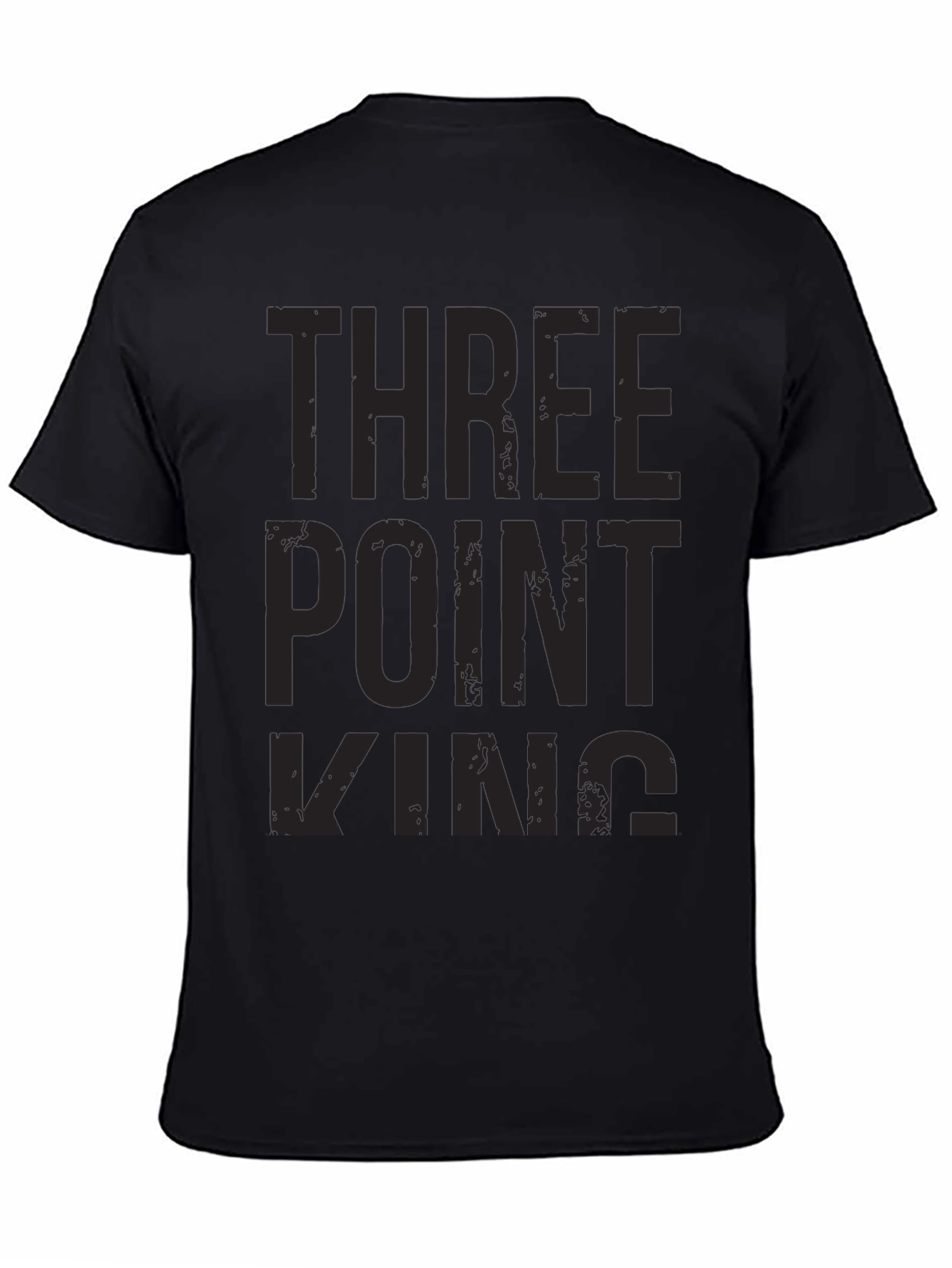 Three Point King Black T-Shirt