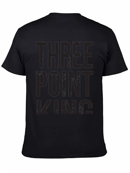 Three Point King Black T-Shirt