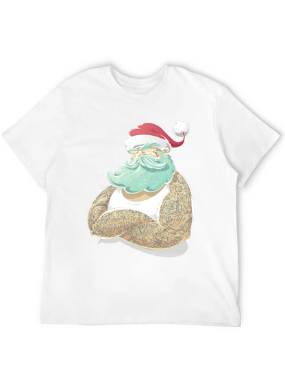 Tattooed Santa Claus Graphic T-Shirt