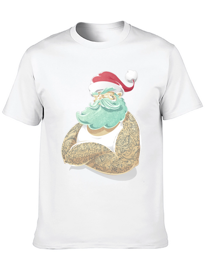 Tattooed Santa Claus Graphic T-Shirt