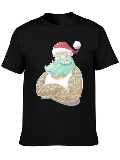 Tattooed Santa Claus Graphic T-Shirt